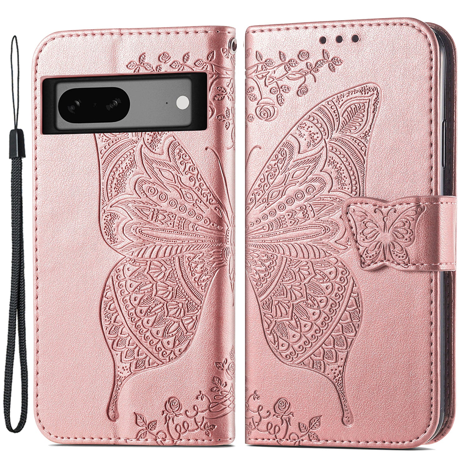 For Google Pixel 7a 5G PU Leather Shockproof Case Imprinted Butterfly Pattern Flip Stand Phone Wallet Cover For Google Pixel 7a 5G PU Leather Shockproof Case Imprinted Butterfly Pattern Flip Stand Phone Wallet Cover